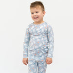 Sweet Bamboo Cozy Kids Pajama Set with Cuffed Legs for Big Kids Bedtime Comfort - 