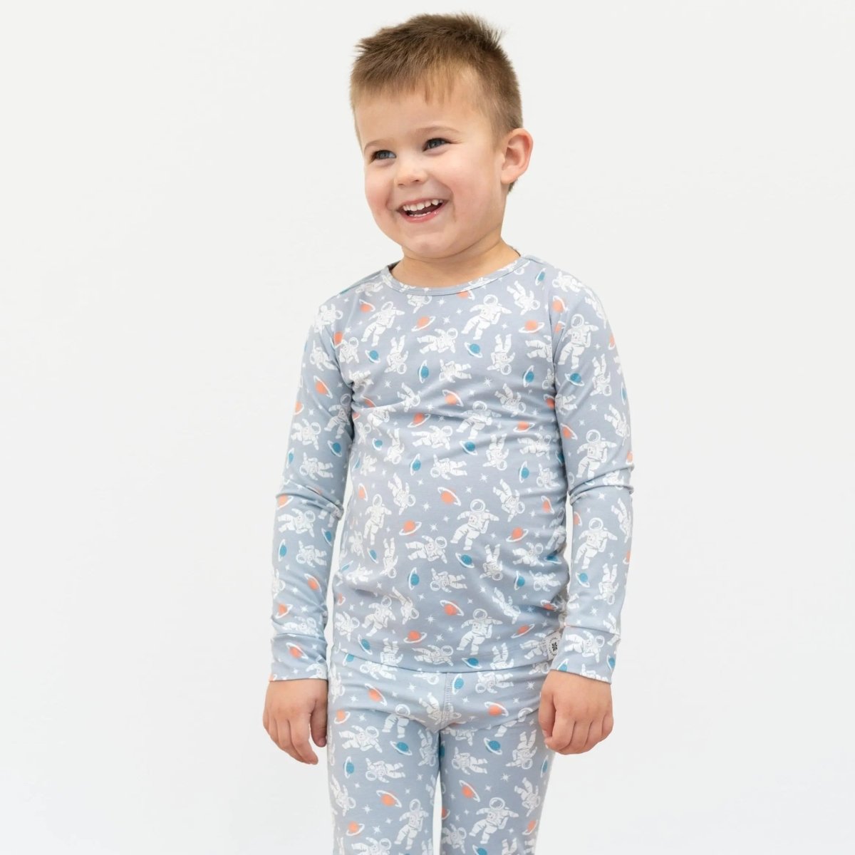 Sweet Bamboo Cozy Kids Pajama Set with Cuffed Legs for Big Kids Bedtime Comfort - 