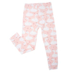 Sweet Bamboo Cozy Kids Pajama Set with Long Sleeve Top and Cuffed Pants for Bedtime - 