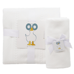 Goosewaddle® | Newborn Baby Blankets Toys Teethers Bibs & More Cozy Knit Blanket Set for Moms and Kids