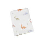 Goosewaddle® | Newborn Baby Blankets Toys Teethers Bibs & More Cozy Knit Blanket with Dinosaur Print for Baby Nursery Decor