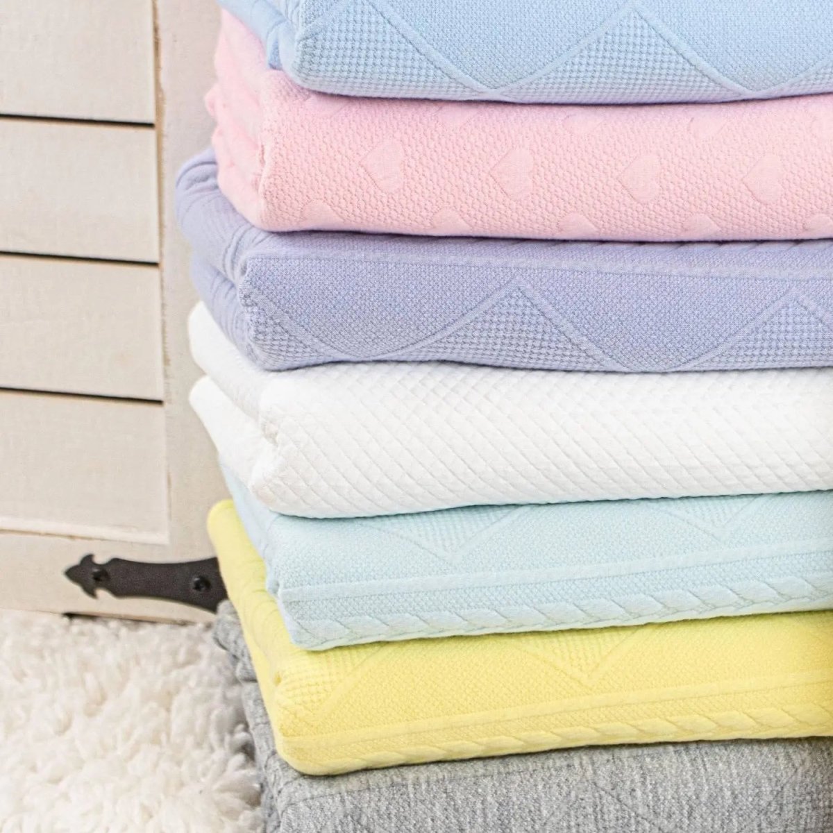 Goosewaddle® | Newborn Baby Blankets Toys Teethers Bibs & More Cozy Knit Blanket with Soft Fabric for Comfortable