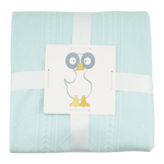 Goosewaddle® | Newborn Baby Blankets Toys Teethers Bibs & More Cozy Mint Knit Blanket Set for Moms and Kids Perfect