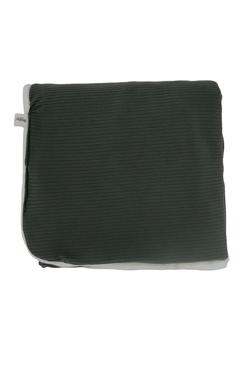 Little Mae & Co Cozy Moss Ribbed Toddler Blanket by Little Mae and Co - Everetts Place Boutique - 