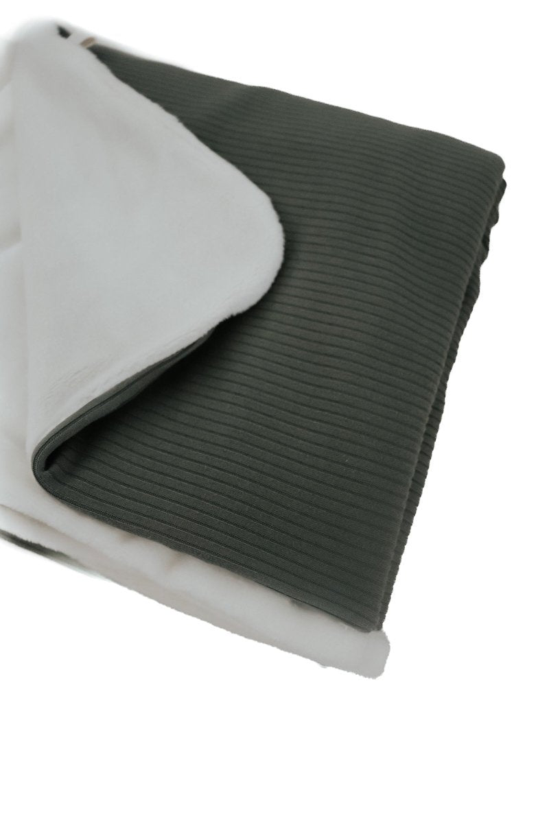 Little Mae & Co Cozy Moss Ribbed Toddler Blanket by Little Mae and Co - Everetts Place Boutique - 