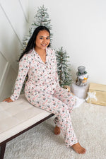 Bestaroo Cozy Pines Bamboo Pajama Set For Women With Pockets And Wooden Buttons - 