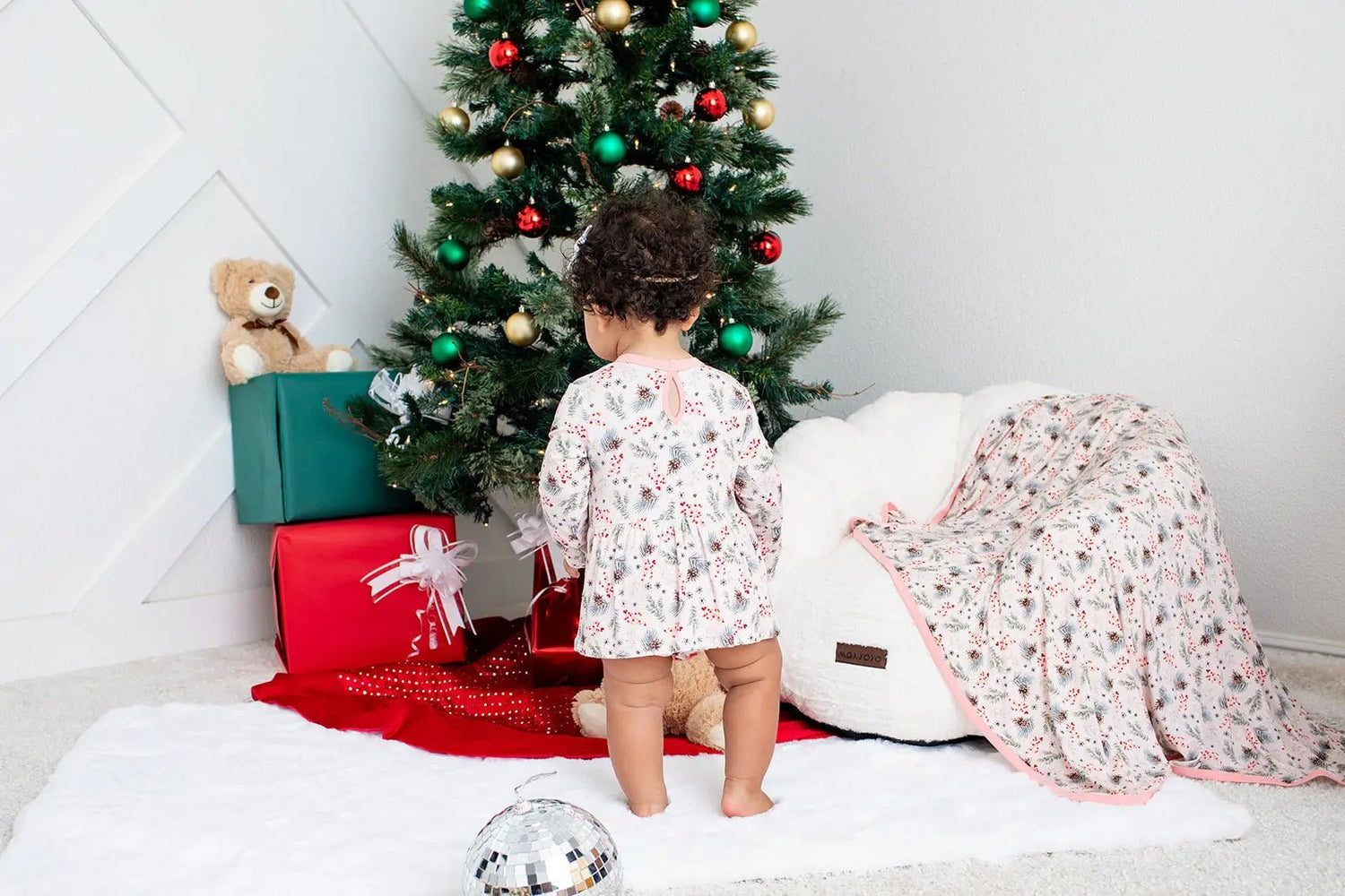 Bestaroo Cozy Pines Bodysuit Dress - 