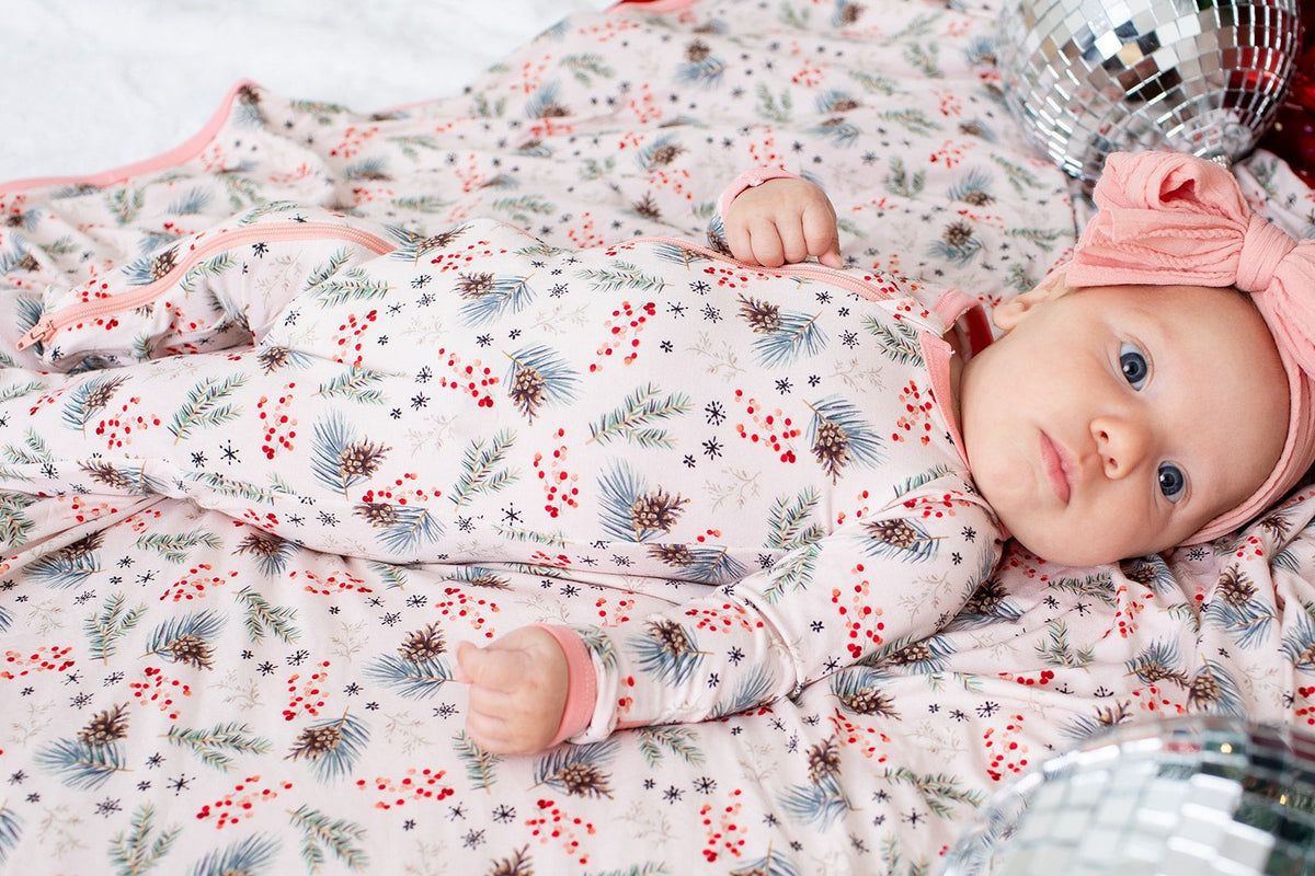 Bamboo Spandex Footie Pajamas - Cozy Pines by Bestaroo