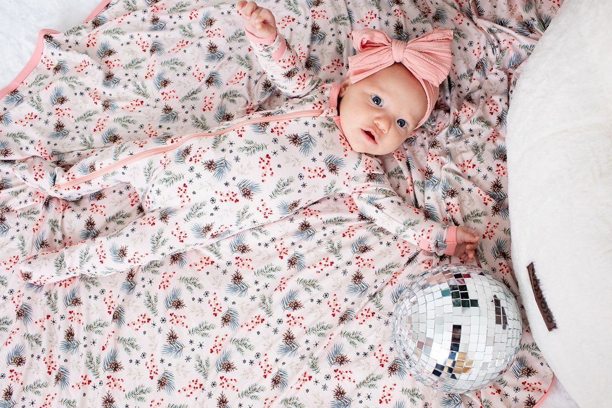 Bamboo Spandex Footie Pajamas - Cozy Pines by Bestaroo
