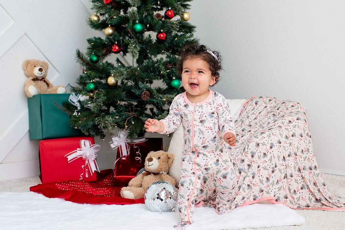Bamboo Spandex Footie Pajamas - Cozy Pines by Bestaroo