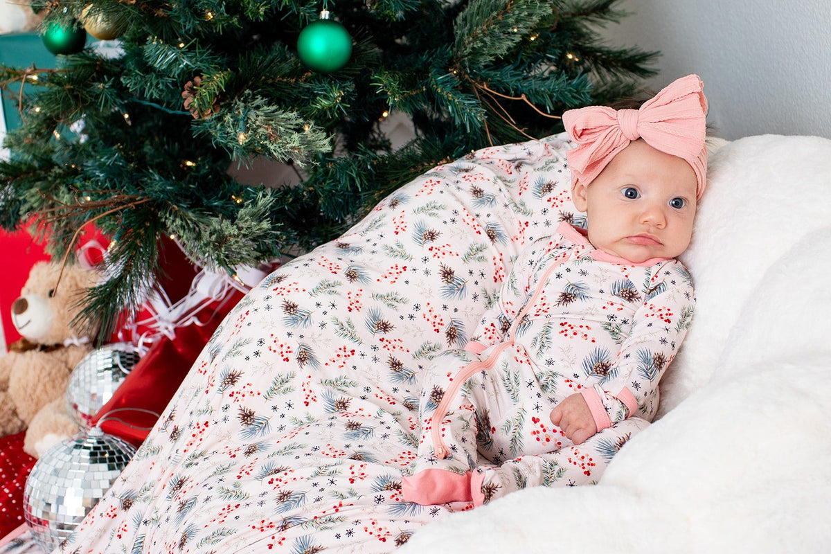 Bamboo Spandex Footie Pajamas - Cozy Pines by Bestaroo