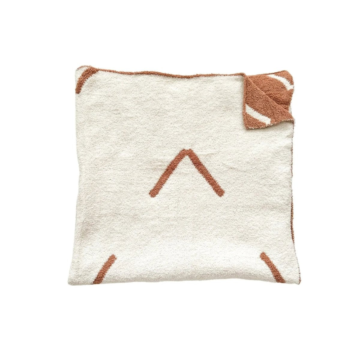 Harp Angel Boutique Cozy Plush Knit Blanket with Reversible Arrow Design for Baby Nursery - 