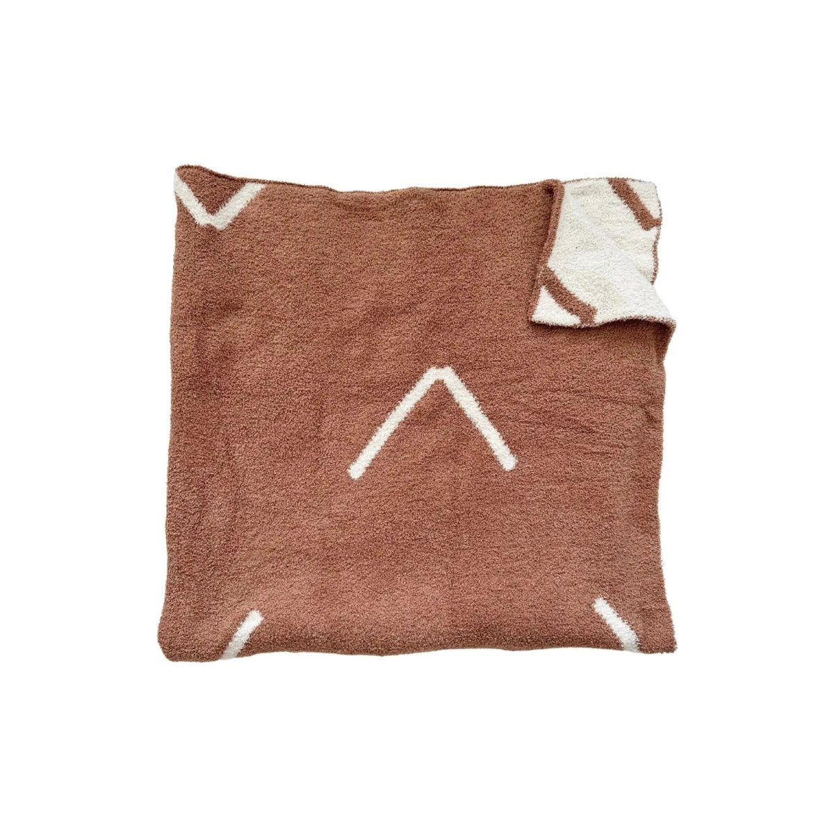 Harp Angel Boutique Cozy Plush Knit Blanket with Reversible Arrow Design for Baby Nursery - 