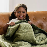 Dreamland Baby Cozy Weighted Toddler Blanket with Gentle 4 Pound Design for Kids 3 Plus - 