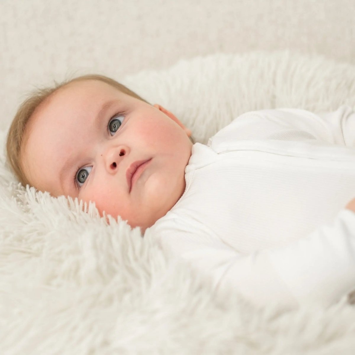 Sweet Bamboo Cozy Zipper Footie with 2 Way Zipper and Silicone Grips for Infants - 