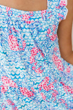 Mila & Rose ® Crab Walk Ruffle Cross Back Dress - 