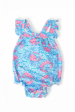 Mila & Rose ® Crab Walk Ruffle Cross Back RomperEveretts Place