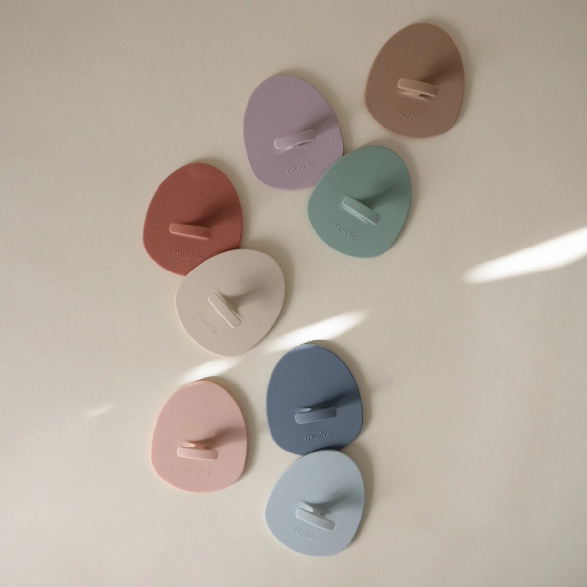 Mushie Cradle Cap Brush for Babies with Soft Silicone Bristles for Gentle Exfoliation and Massage - 