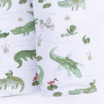 Angel Dear Crayon Alligators - Convertible Romper & Swaddle Blanket SetEveretts Place