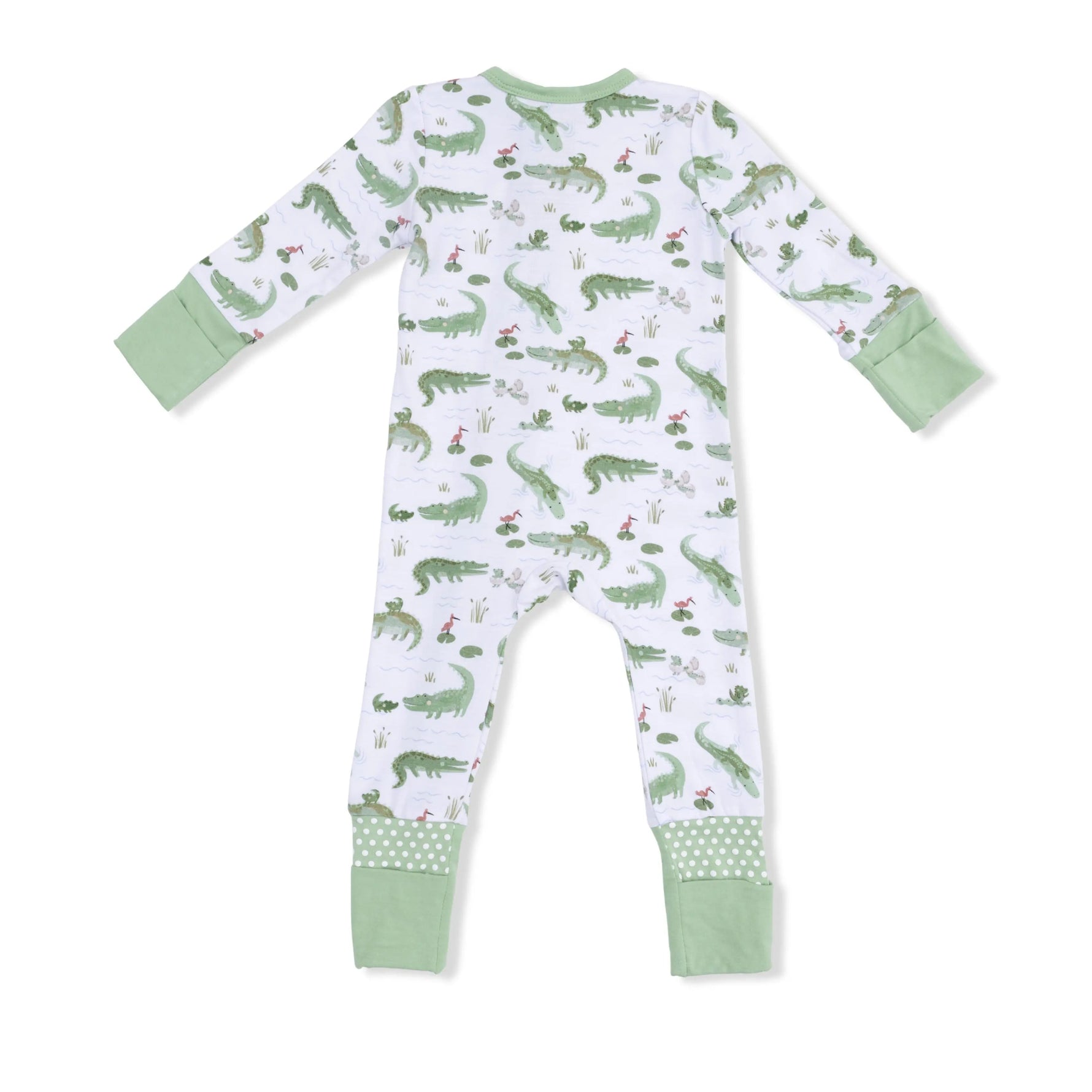 Angel Dear Crayon Alligators - Convertible Romper & Swaddle Blanket Set - 