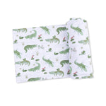 Angel Dear Crayon Alligators - Convertible Romper & Swaddle Blanket Set - 