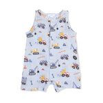 Angel Dear Crayon Construction - Sleeveless Shortie Romper - 