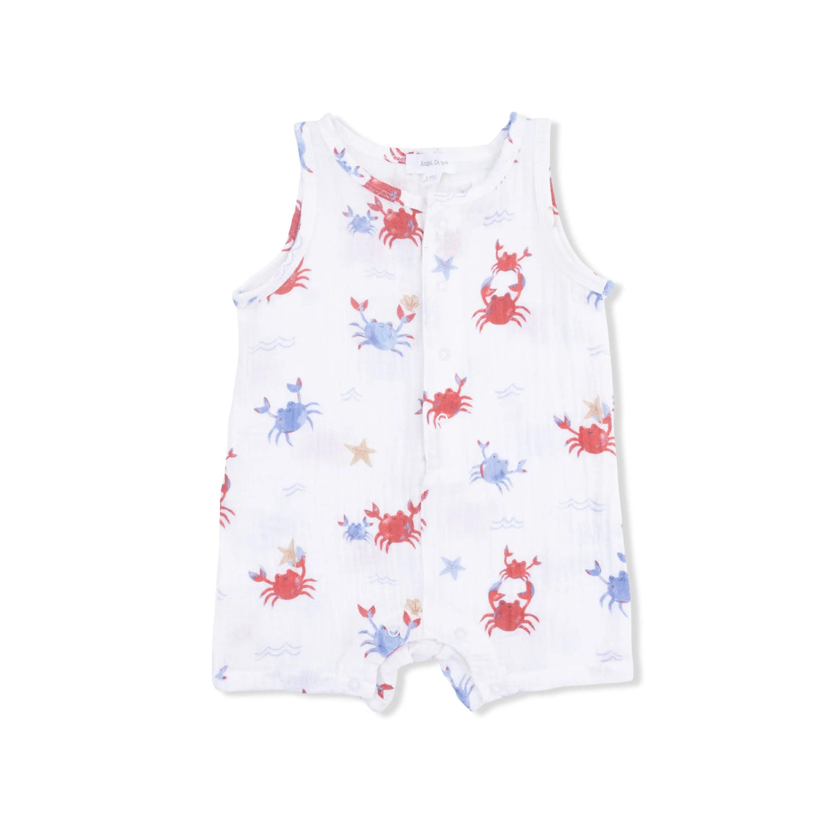 Angel Dear Crayon Crabs - Sleeveless Shortie Romper - 