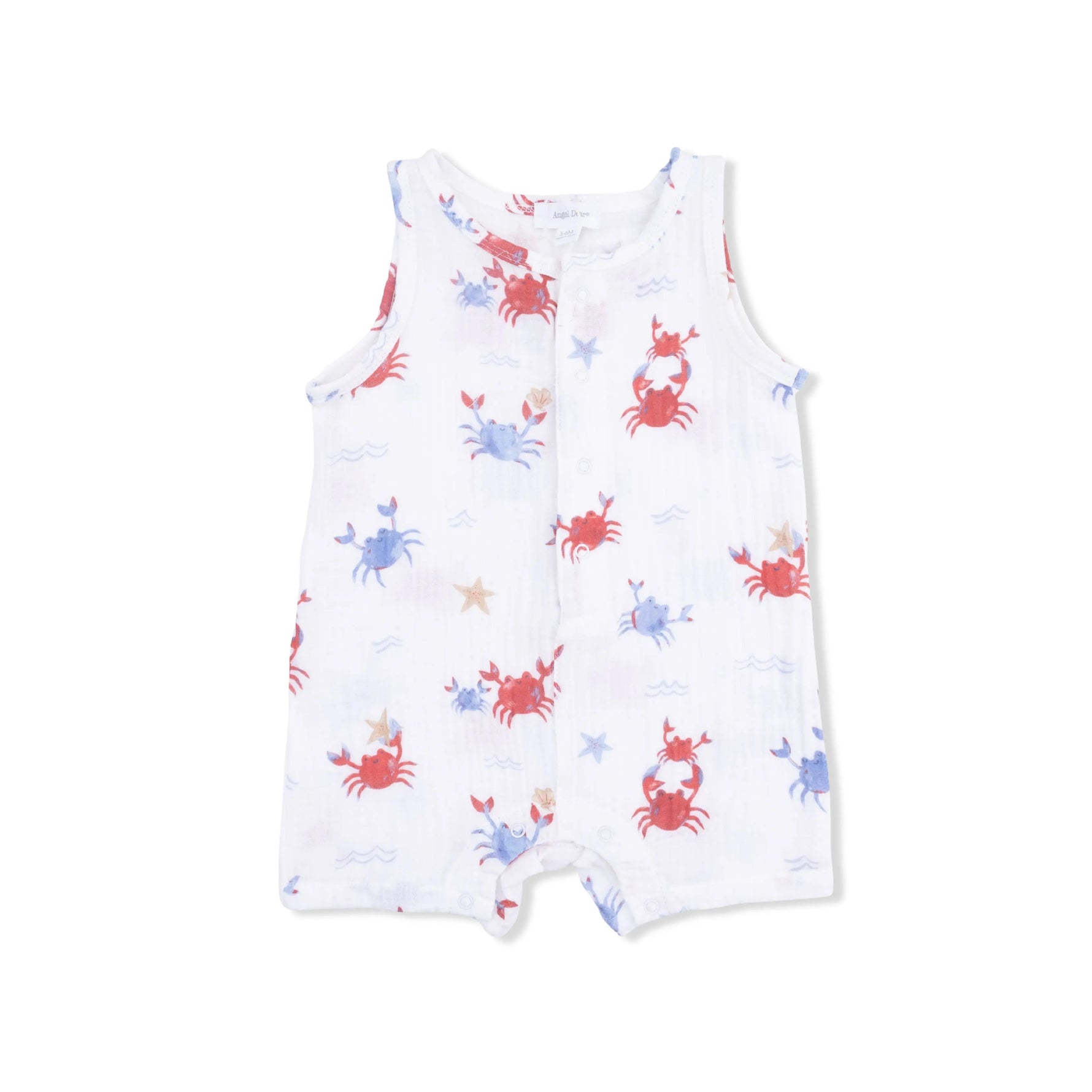 Angel Dear Crayon Crabs - Sleeveless Shortie Romper - 