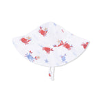 Crayon Crabs - Wide Brim Sun Hat - Fish, Crabs, Hat | Everetts Place