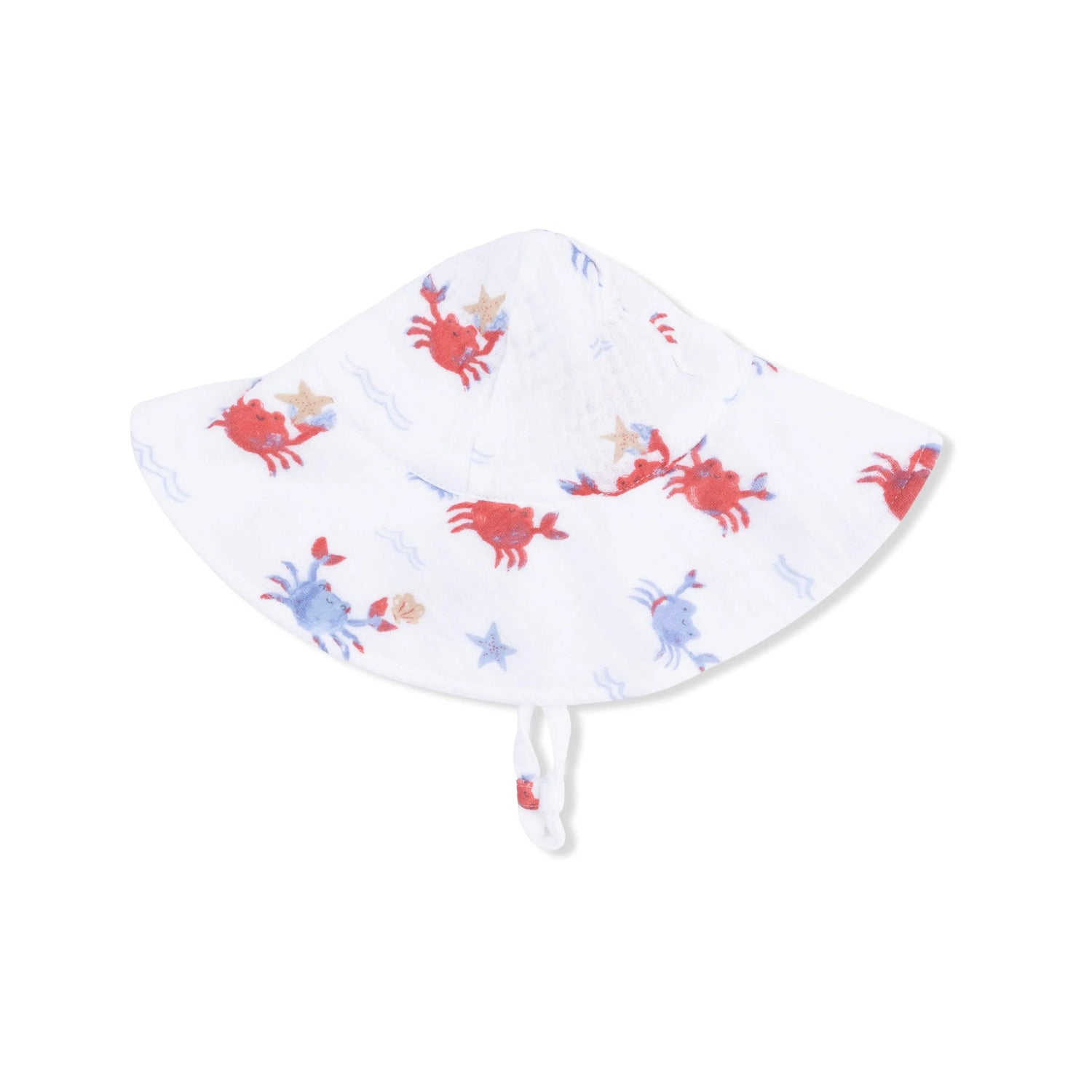 Crayon Crabs - Wide Brim Sun Hat - Fish, Crabs, Hat | Everetts Place