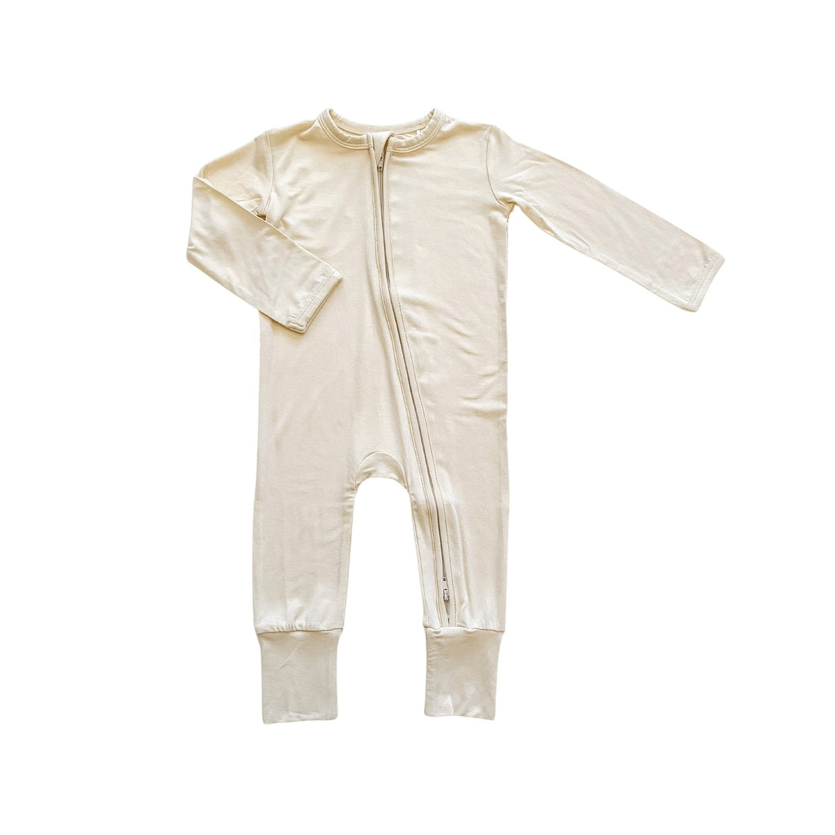 Harp Angel Boutique Cream Baby Pajamas | Zipper Romper - 