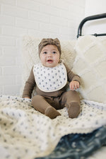 Mebie Baby Cream Berry Classic Muslin Bib - 