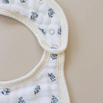 Mebie Baby Cream Berry Classic Muslin Bib - 