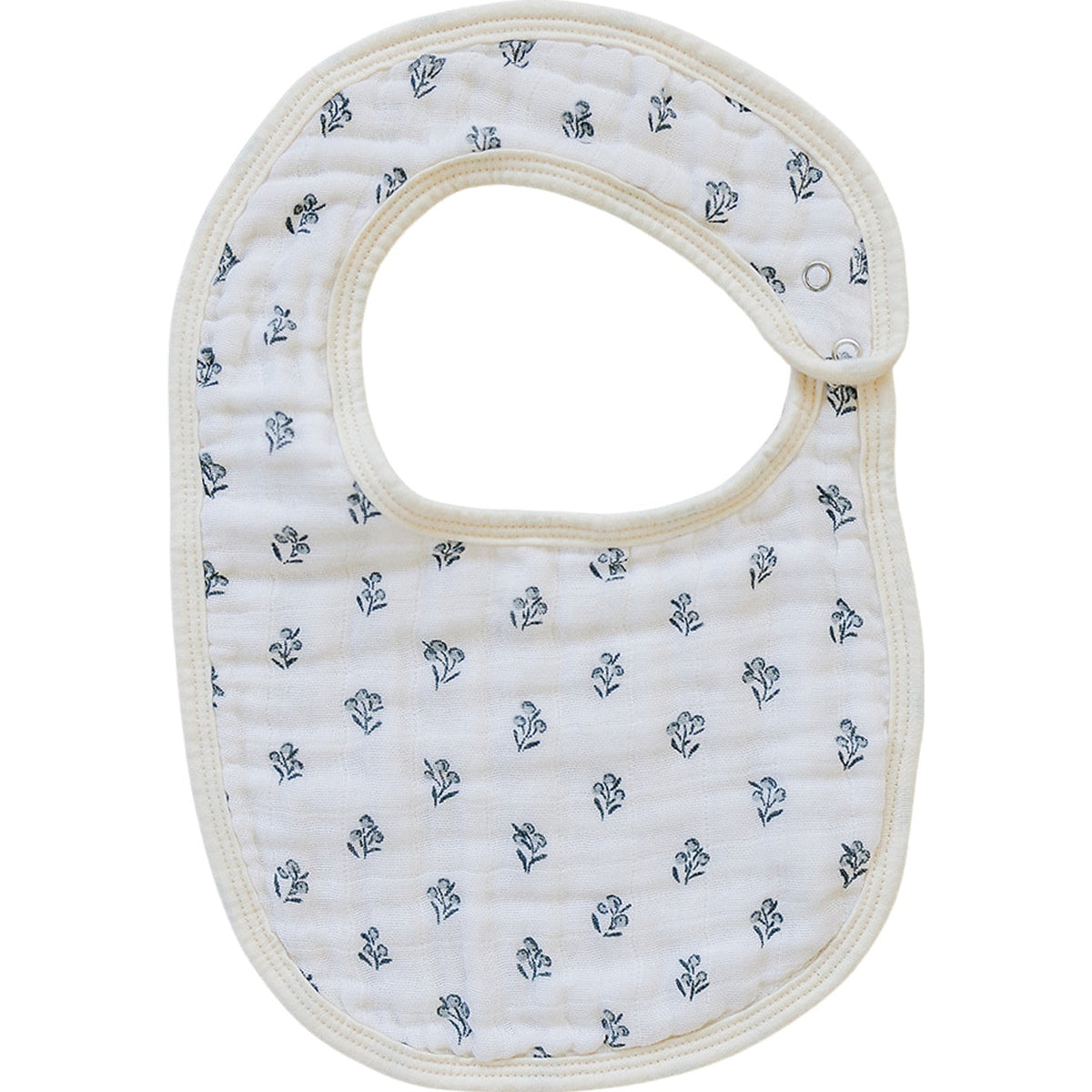 Mebie Baby Cream Berry Classic Muslin Bib - 