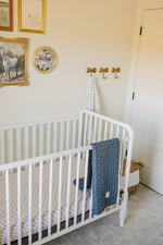 Mebie Baby Cream Berry Muslin Crib Sheet - 