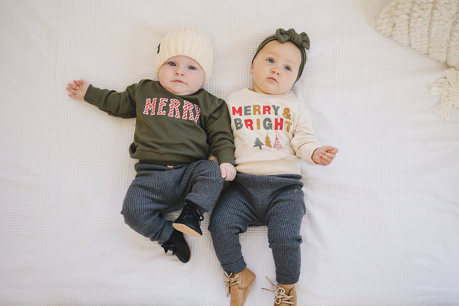 Mebie Baby Cream Chunky Knit Beanie - 