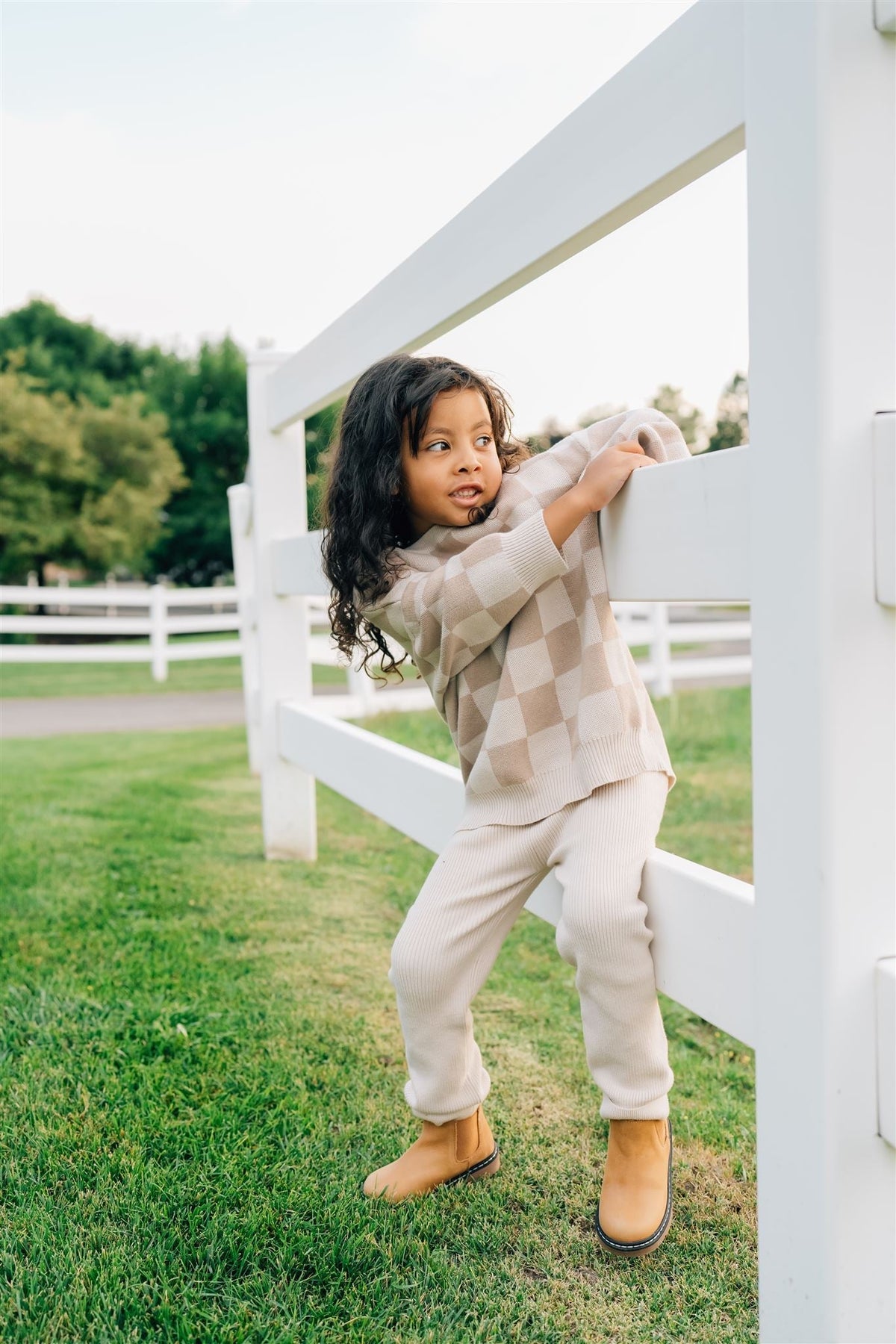Mebie Baby Cream Knit Leggings - 