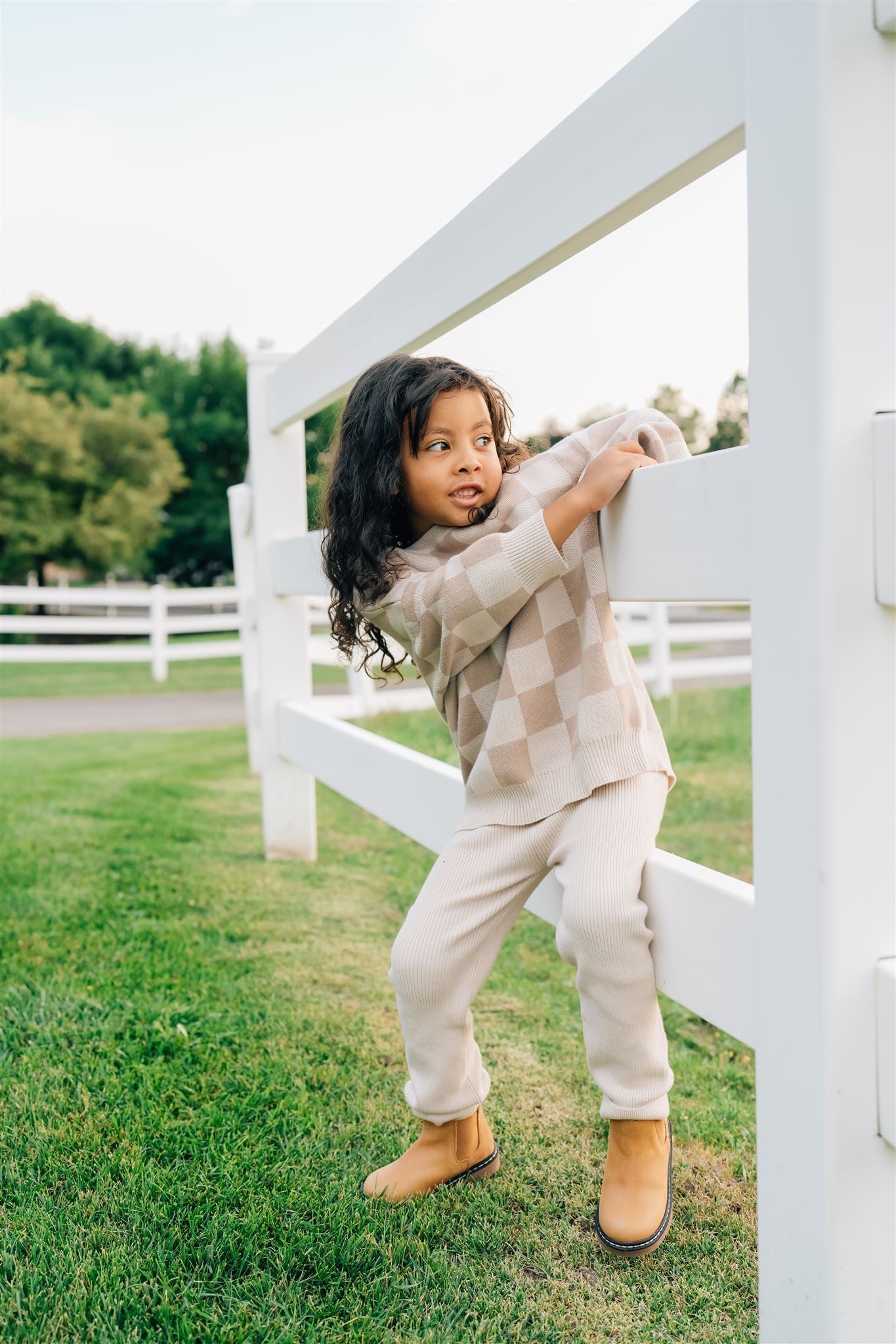 Mebie Baby Cream Knit Leggings - 