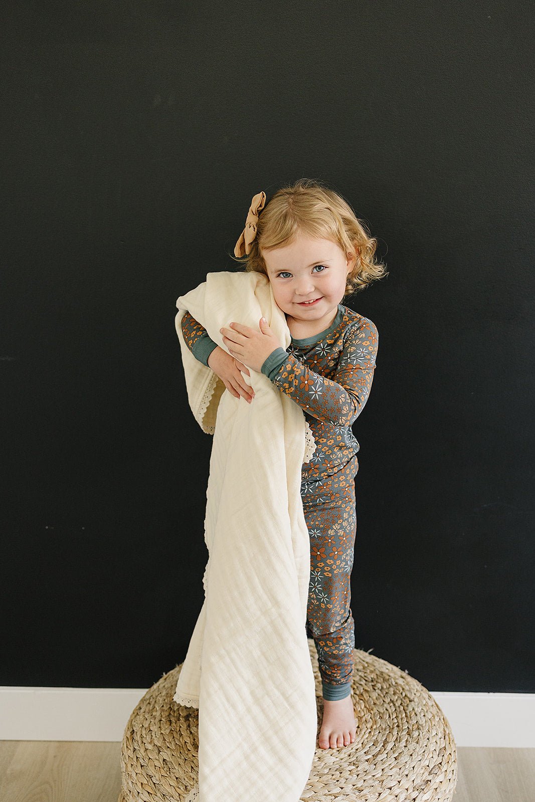Mebie Baby Cream Lace Muslin Quilt - 
