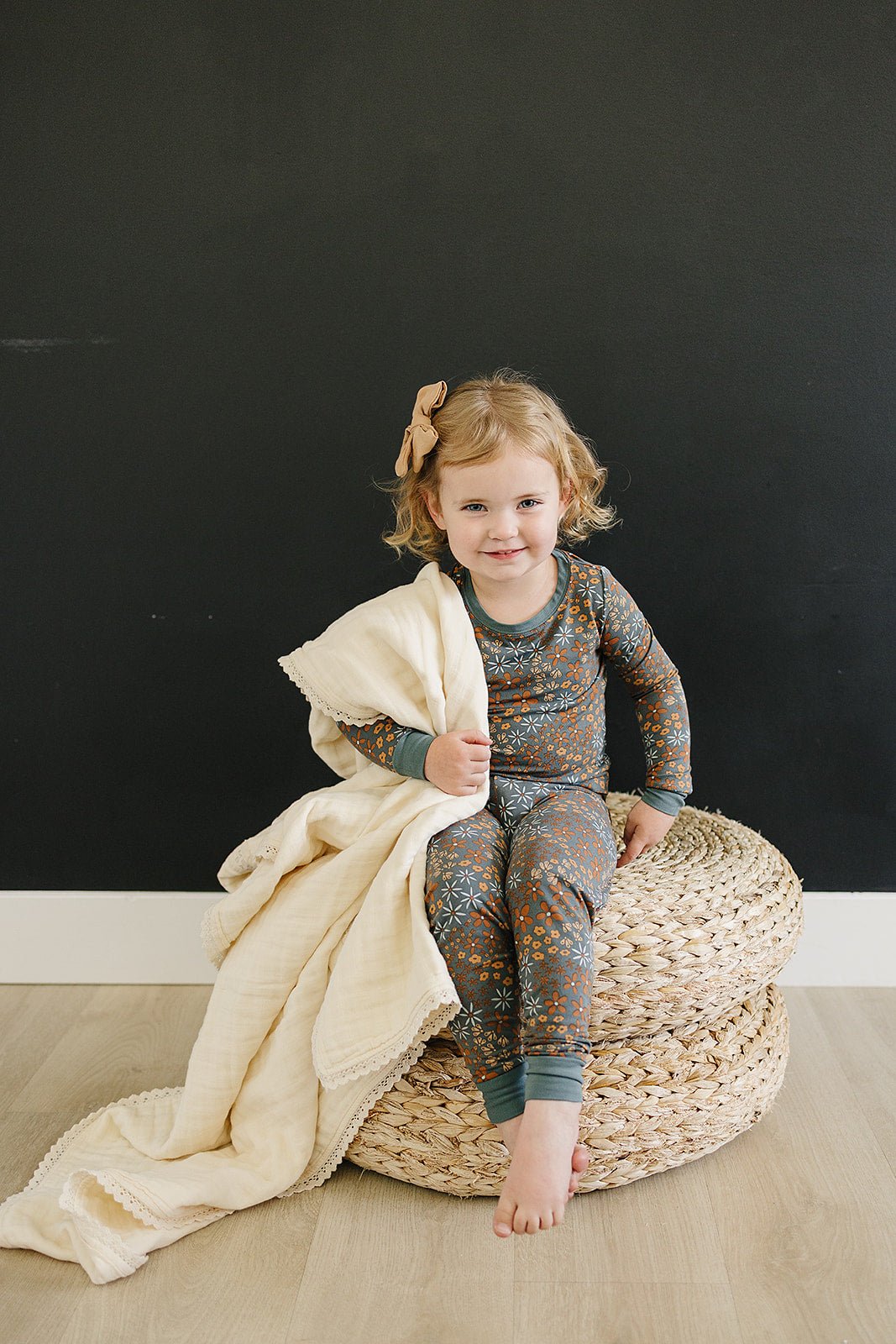 Mebie Baby Cream Lace Muslin Quilt - 