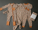 Mebie Baby Cream Magnolia Bamboo Cozy Set - 