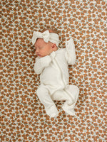 Mebie Baby Cream Magnolia Bamboo Stretch Crib Sheet Mebie Baby - 