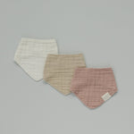 Mebie Baby Cream Muslin Bib - 