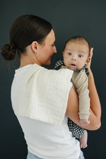 Mebie Baby Cream Muslin Burp Cloth - 