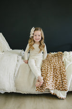 Mebie Baby Cream Ribbed Bamboo Cozy Set For Babies And Toddlers Sleepwear By Mebie Baby - 