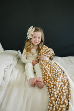 Mebie Baby Cream Ribbed Bamboo Cozy Set For Babies And Toddlers Sleepwear By Mebie Baby - 