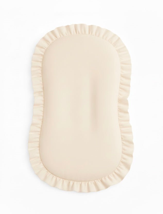 Little Mae & Co Cream Ruffle Baby Lounger CoverEveretts Place
