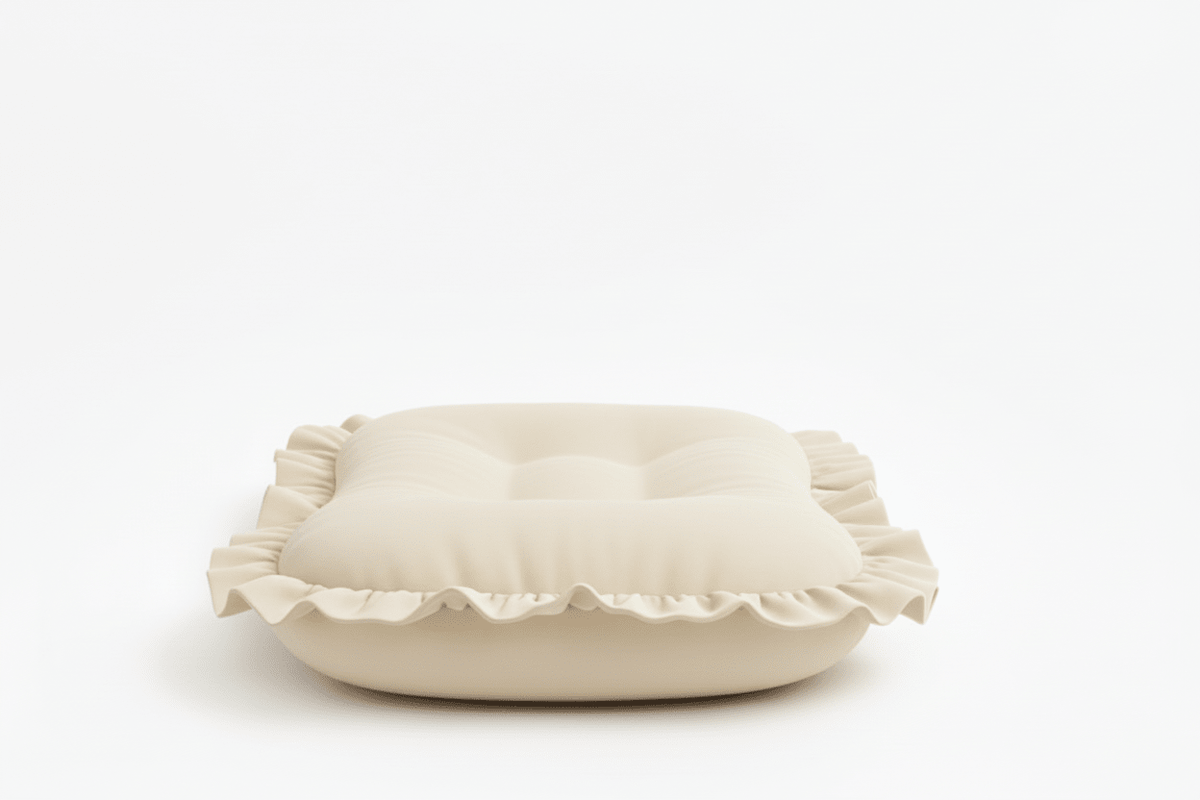 Little Mae & Co Cream Ruffle Baby Lounger CoverEveretts Place