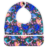 Texas Tushies Creatures Flip Bib with Pocket and Water Resistant Design for Busy Parents - 