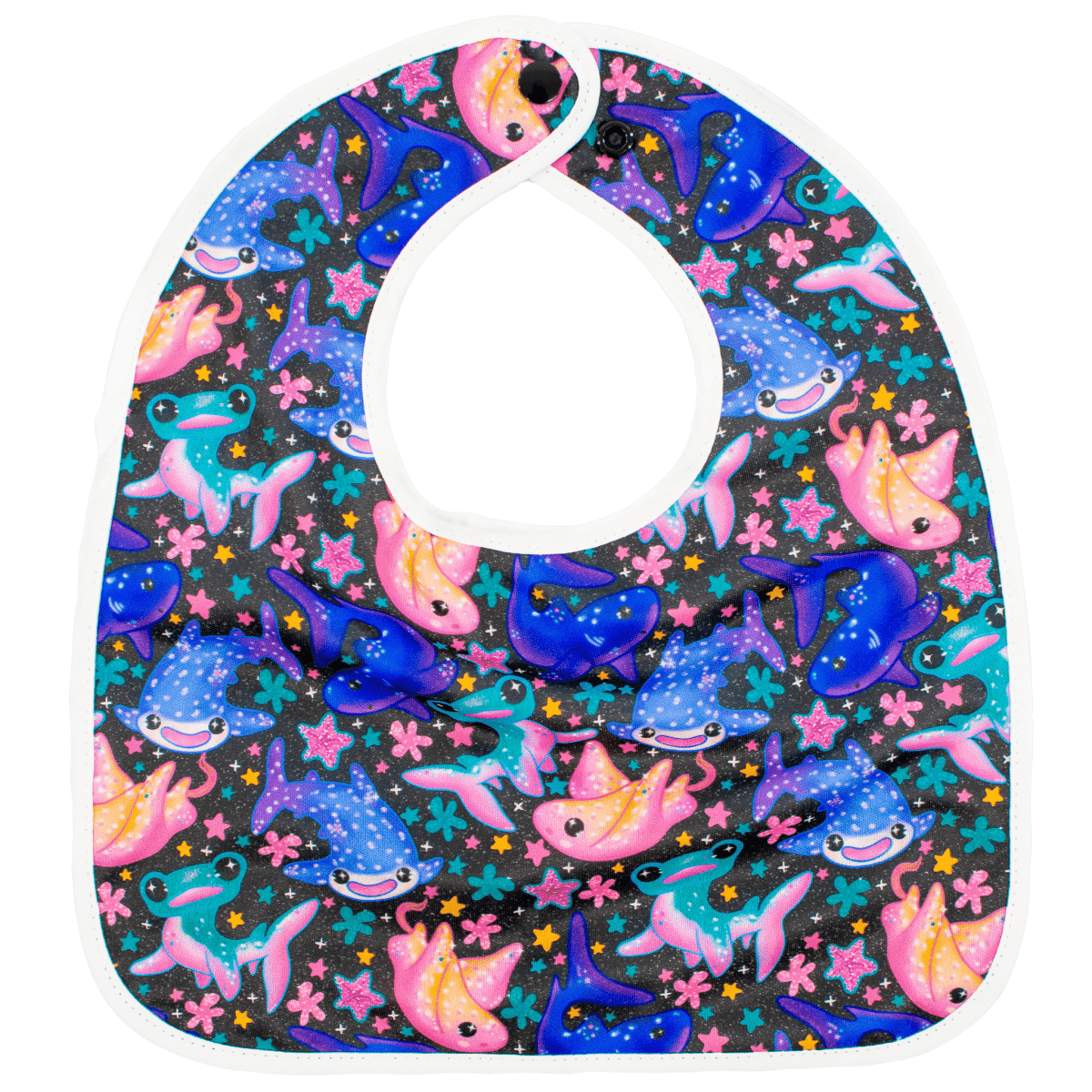 Texas Tushies Creatures Flip Bib with Pocket and Water Resistant Design for Busy Parents - 